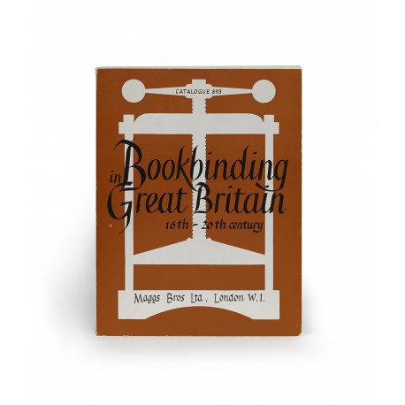 [Stock catalogues, numbered series: 893] Bookbinding in Great Britain, sixteenth to the twentieth century