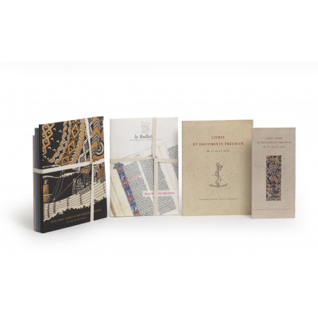 [Stock catalogues, hors série] Cent un livres et documents précieux du XVe aux XIXe siècle § Livres et document précieux du XVe au XXe siècle § Cent livres et document précieux du XVe au XXe siècle § Le Bulletin 01 – 2003 : Nouvelles acquisitions § Le Bulletin 03 – 2003 : Editions originales des XIXe et XXe siècles § Le Bulletin 04 – 2003 : Le bois dans tous ses états : Livres illustrés de gravures sur bois du XVIe au XIXe siècles § Le Bulletin 07 – 2005 : Acquisitions récentes § Livres et manuscrits anciens du XIIIe au XXe siècle § Livres et documents précieux 1491-2001 § A selection of books exhibited at the New York Antiquarian Book Fair, The Armory, New York, April 19-22, 2007 § Cent vingt livres et documents du XIVe au XXe siècle