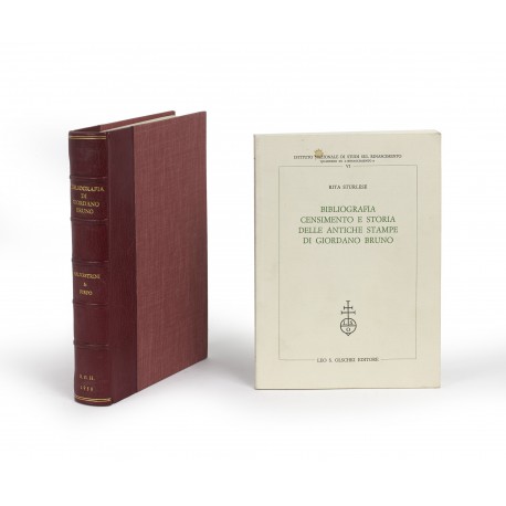 Bibliografia di Giordano Bruno 1582-1950 (Biblioteca Bibliografica Italica, 12) § Bibliografia, censimento e storia delle antiche stampe di Giordano Bruno (Istituto Nazionale di Studi sul Rinascimento, Quaderni di Rinascimento, 6)