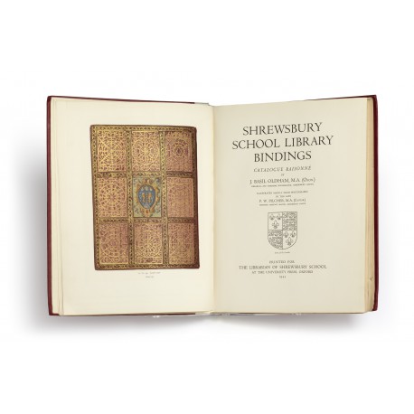 Shrewsbury School Library bindings : Catalogue raisonné