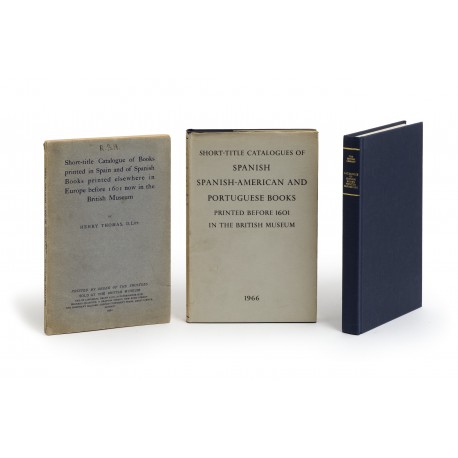 Short-title catalogue of books printed in Spain and of Spanish books printed elsewhere in Europe from before 1601 now in the British Museum § Short-title catalogues of Spanish, Spanish-American and Portuguese books printed before 1601 in the British Museum § Short-title catalogue of books printed in Spain and of Spanish books printed elsewhere in Europe before 1601 now in the British Library. Second edition
