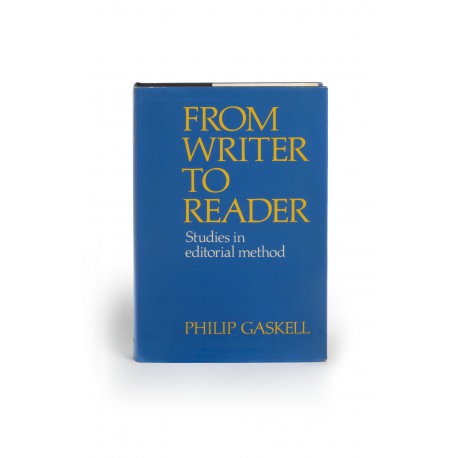 From writer to reader : Studies in editorial method