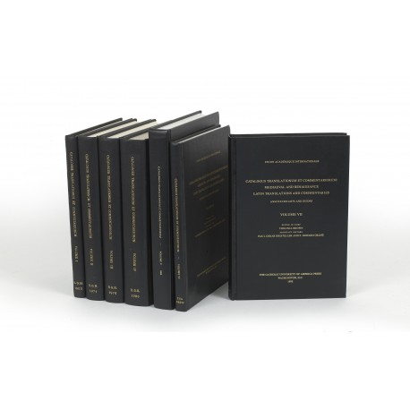 Catalogus translationum et commentariorum : Mediaeval and Renaissance Latin translations and commentaries, annotated lists and guides