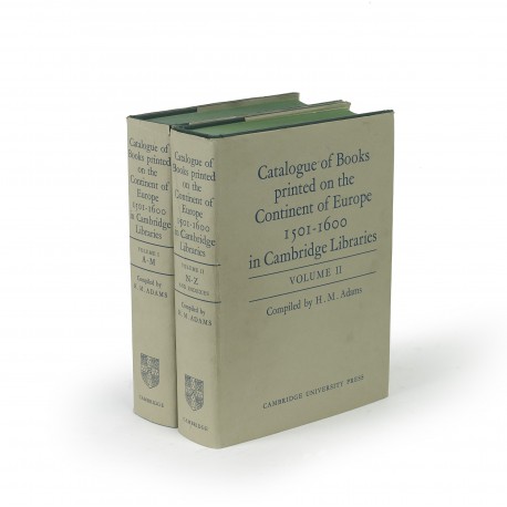 Catalogue of books printed on the continent of Europe, 1501-1600, in Cambridge libraries