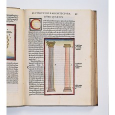 "The Corinthian column appears more slender than the Ionic" (folio D8 recto, page dimensions 290 × 210 mm)