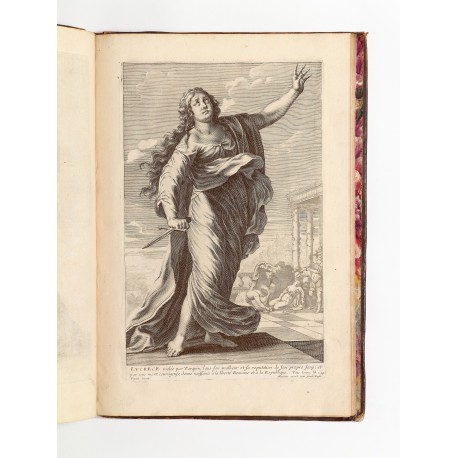 "Lucretia" from La Galerie des femmes fortes, engraving by Gilles Rousselet and Abraham Bosse after a design by Claude Vignon