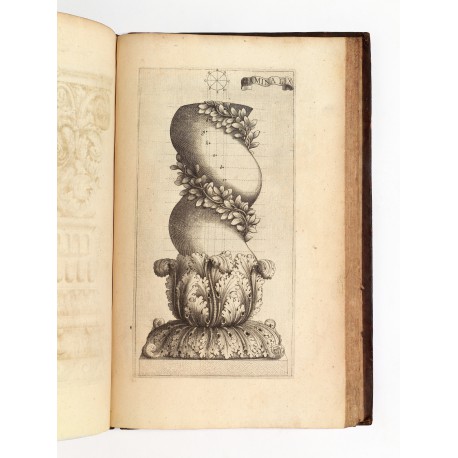 A Solomonic (Tyrian) column, one of Caramuel's additions to the classical column orders. Anonymous engraving (285 × 150 mm, platemark)