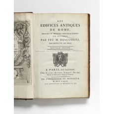 Title-page annotated (in red ink) "Comparée et rectifiée sur les monuments par J.G. Legrand et J. Molinos, architectes, en 1785"