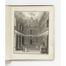 Engraving by Johann Berka of the newly-built Philosophical Library at Strahov Monastery in Prague