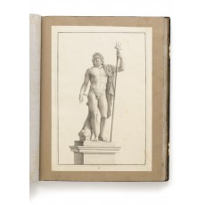 Drawing 15 "Nettuno di Cavaceppi" (sheet 515 × 350 mm), a statue purchased in 1764 by Carlos III of Spain