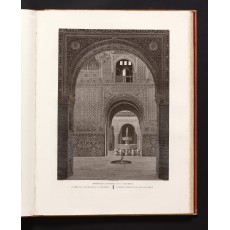 Interior view of the Alhambra, drawn by Jean Lubin Vauzelle and engraved by Antoine Claude François Villerey with etching added by J.J. de Laporte (II, pl. 20)