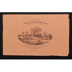 Part-wrapper for Fascicule IV ("Ruined Barahdurri, near Jounpur"), printed at The Oriental Lithographic Press established in Calcutta by Jean-Baptiste Tassin, in 1829-1830 (325 × 515 mm)
