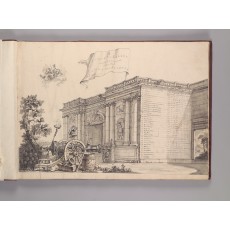 Frontispiece of the Kilkea Volume of Estate Maps, signed by Hugh Douglas Hamilton (530 × 740 mm)