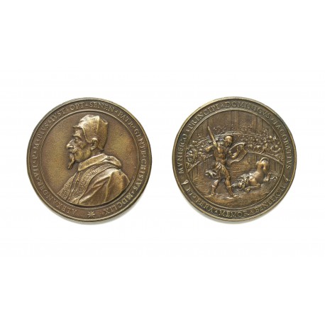 Medal by Gioacchino Francesco Travani after a design by Gian Lorenzo Bernini (diameter 98 mm)