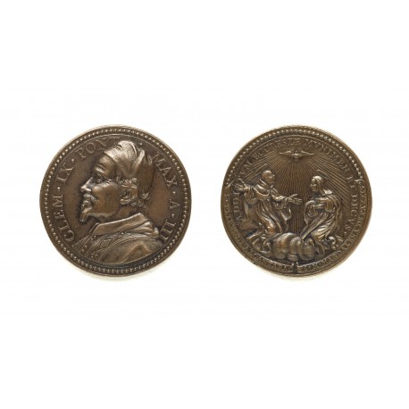 Medal by Gaspare Morone Mola after a design by Gian Lorenzo Bernini (diameter 34 mm)