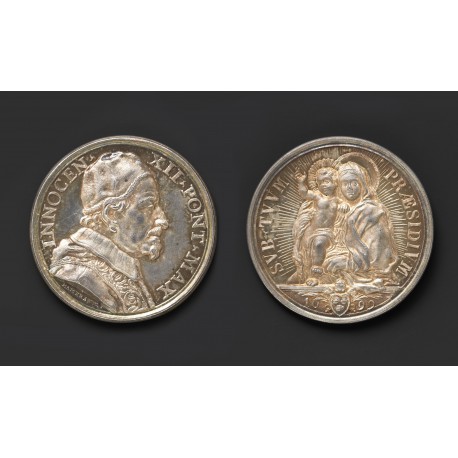 Silver medal by Giovanni II Hamerani (diameter 38 mm)