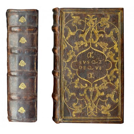 Bindings decorated by the motto “Susque deque”