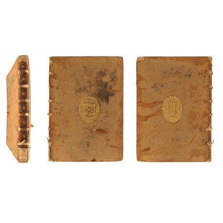 Bindings for an unidentified owner with “D S” and Delta-Sigma-Iota cyphers